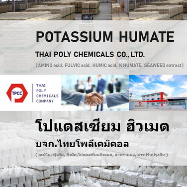 Potassium Humate, โปแตสเซียมฮิวเมต, โพแทสเซียมฮิวเมต, Humic acid, ฮิวมิคแอซิด, กรดฮิวมิค